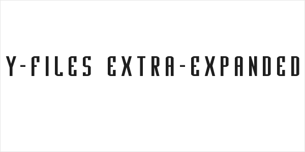Y-Files Extra-Expanded Logo