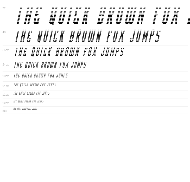 Y-Files Gradient Italic Waterfall