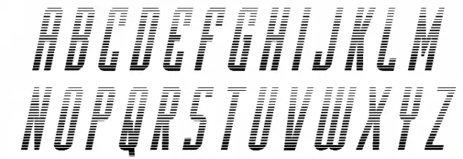 Y-Files Gradient Italic フォント 小文字