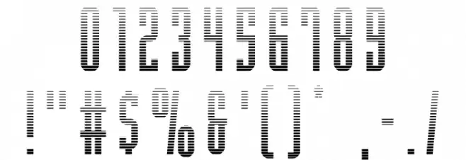 Y-Files Gradient Font OTHER CHARS