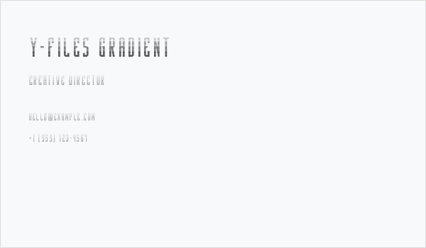 Y-Files Gradient Business Card