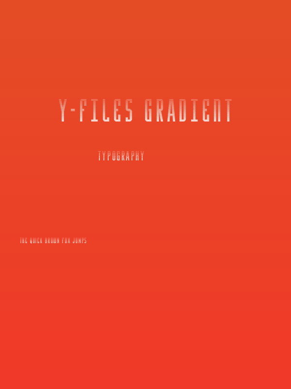 Y-Files Gradient Poster