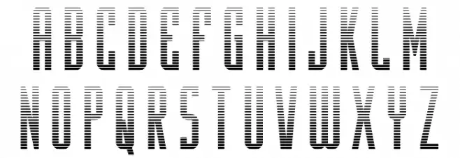 Y-Files Gradient Schriftart Kleinbuchstaben