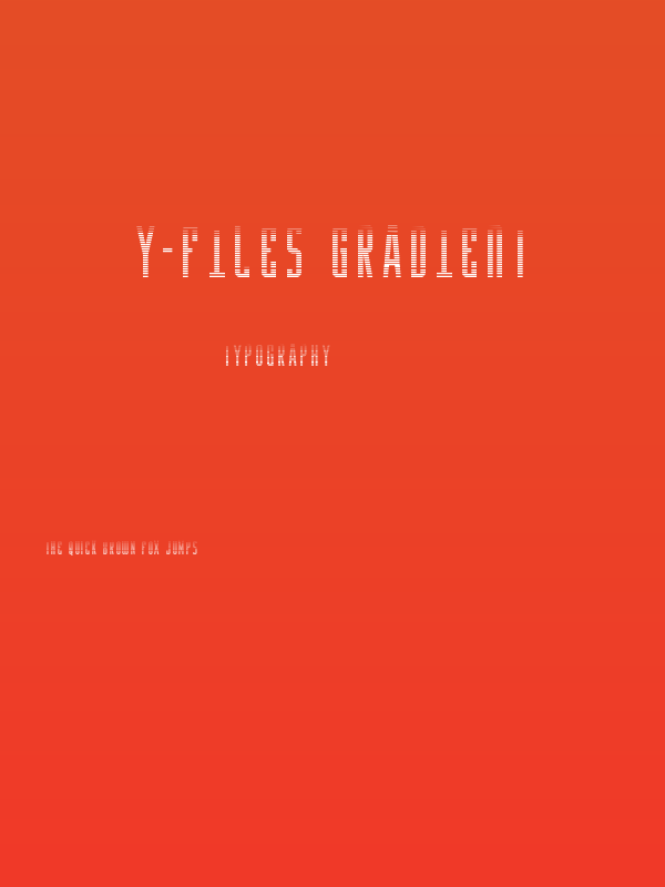 Y-Files Gradient Poster