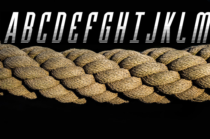 Y-Files Halftone Italic Example 3