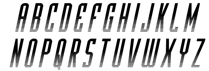 Y-Files Halftone Italic Font LOWERCASE