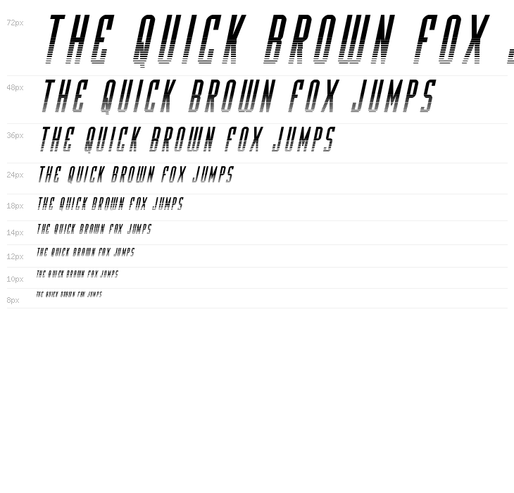 Y-Files Halftone Italic Waterfall