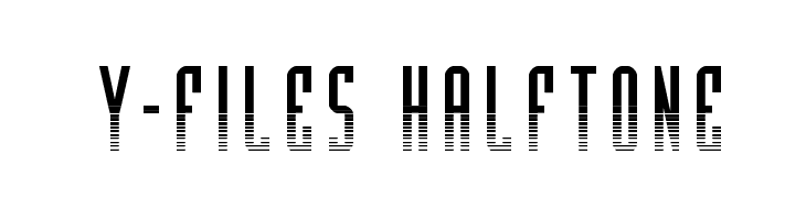 Y-Files Halftone Font