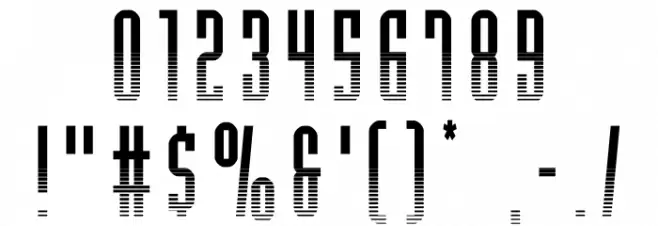 Y-Files Halftone Font OTHER CHARS