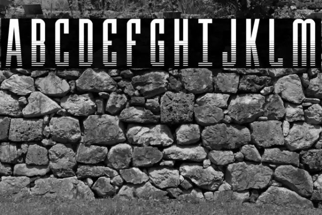 Y-Files Halftone Font examples