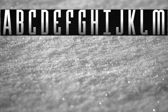 Y-Files Halftone Font examples