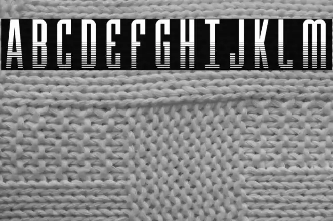 Y-Files Halftone Font examples