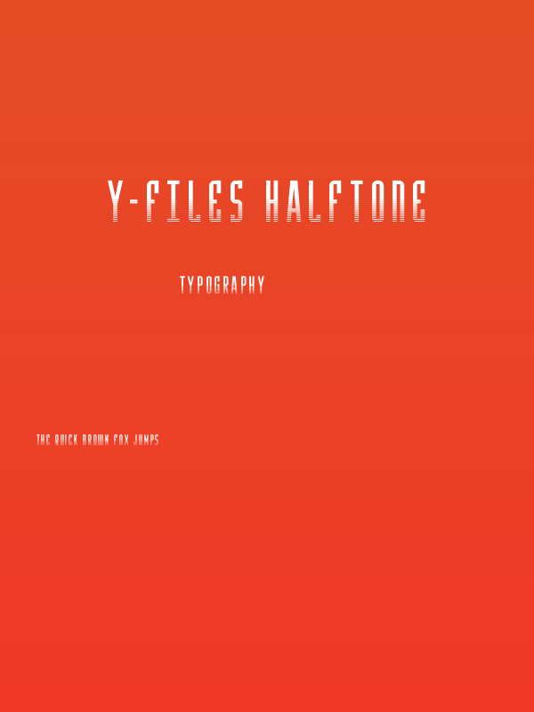 Y-Files Halftone Poster