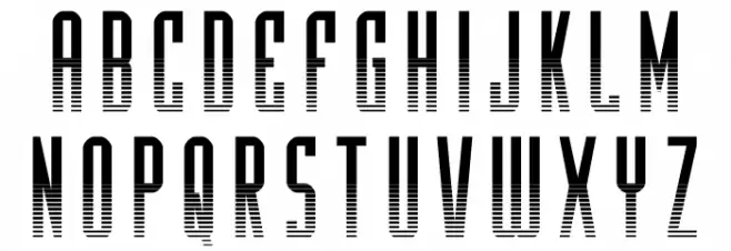 Y-Files Halftone Font Litere mici