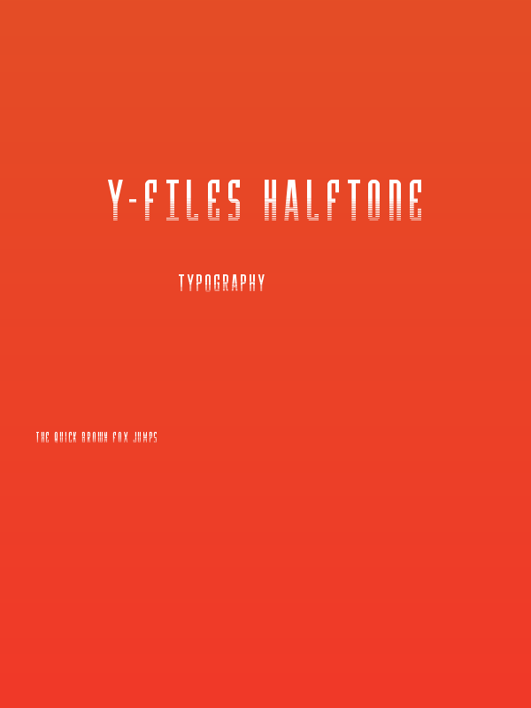 Y-Files Halftone Poster