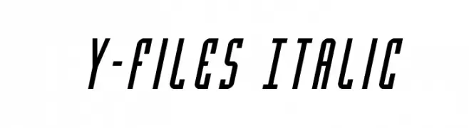 Y-Files Italic 