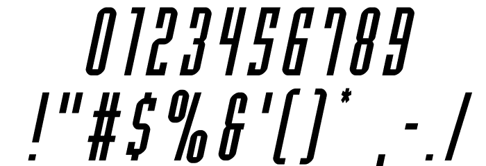 Y-Files Italic Font OTHER CHARS