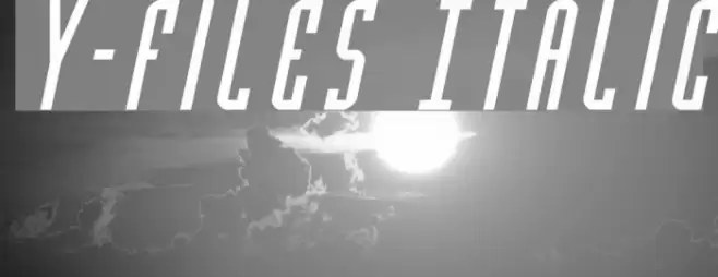 Y-Files Italic Font examples
