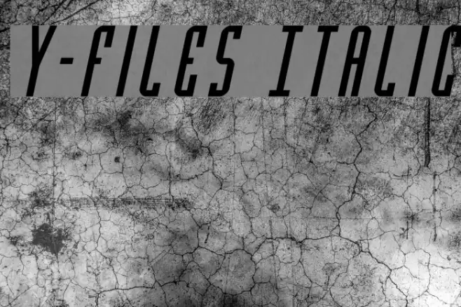 Y-Files Italic Font examples