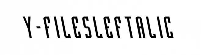 Y-Files Leftalic  नि: शुल्क फ़ॉन्ट्स डाउनलोड