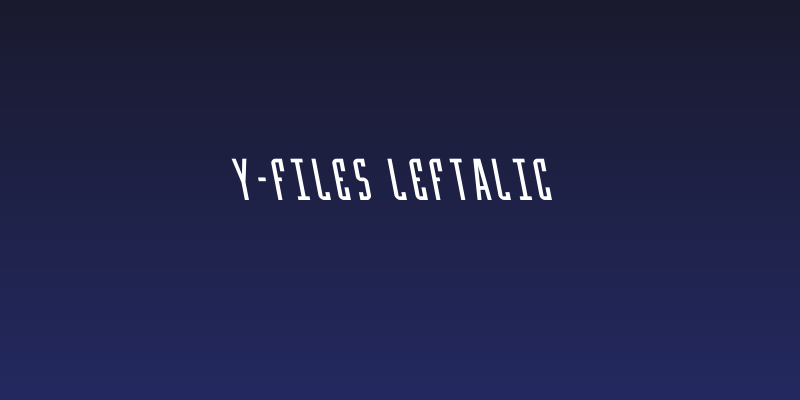 Y-Files Leftalic Social Header