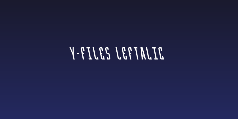 Y-Files Leftalic Social Header
