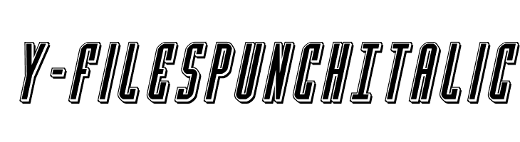 Y-Files Punch Italic  नि: शुल्क फ़ॉन्ट्स डाउनलोड