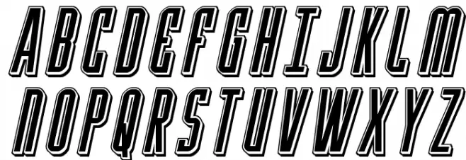 Y-Files Punch Italic Fonte MAIÚSCULAS