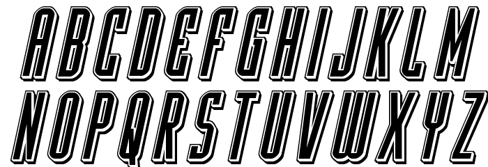 Y-Files Punch Italic Font LOWERCASE