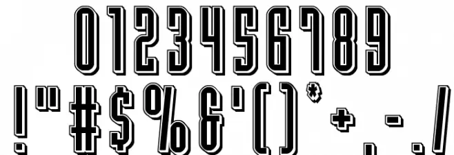 Y-Files Punch Font OTHER CHARS