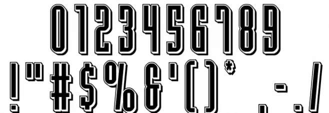 Y-Files Punch Font OTHER CHARS