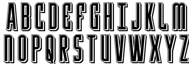 Y-Files Punch Schriftart Groß