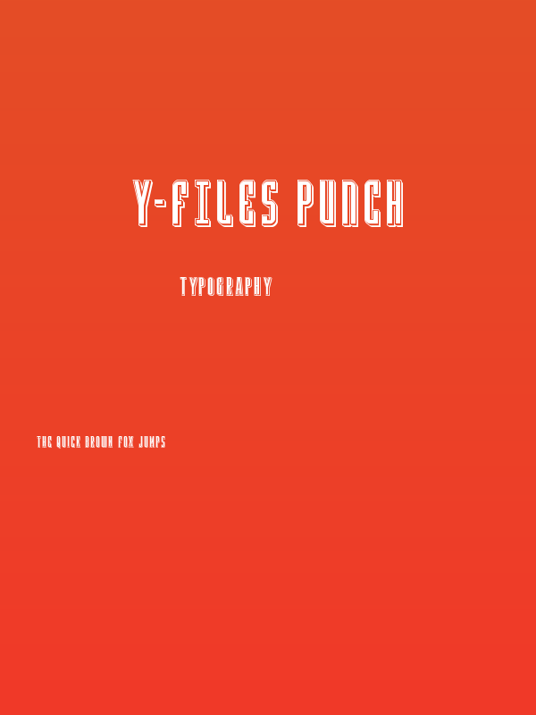 Y-Files Punch Poster