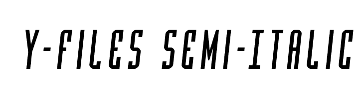 Y-Files Semi-Italic Fonte