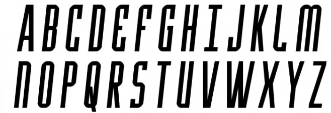 Y-Files Semi-Italic Font Litere mari