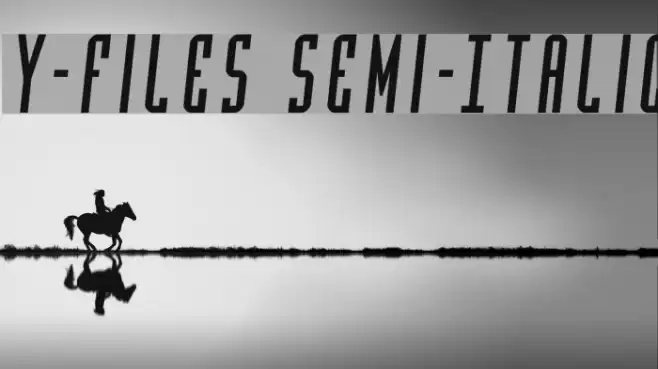 Y-Files Semi-Italic Font examples