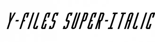 Y-Files Super-Italic 