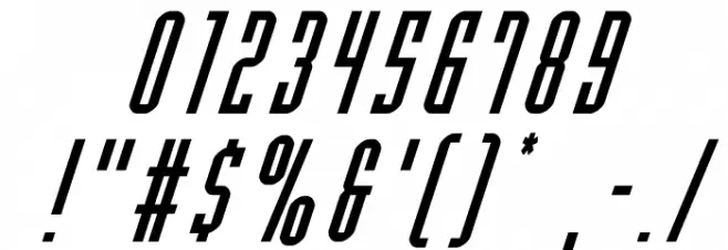 Y-Files Super-Italic Font OTHER CHARS