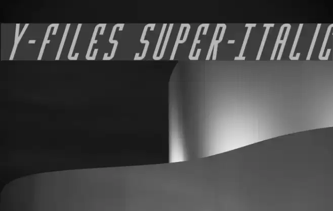 Y-Files Super-Italic  examples