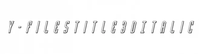 Y-Files Title 3D Italic  Fuentes Gratis Descargar