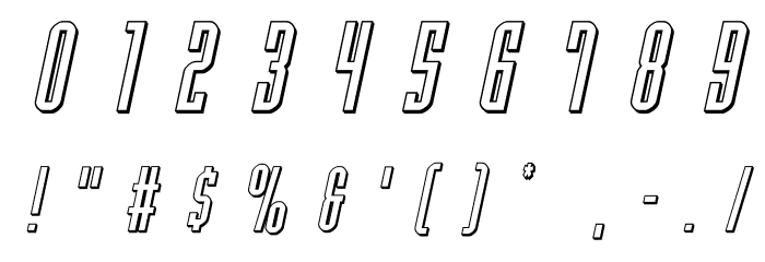 Y-Files Title 3D Italic Font OTHER CHARS