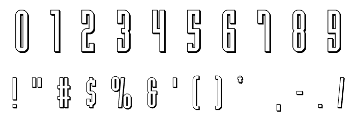 Y-Files Title 3D Font OTHER CHARS