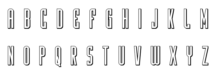 Y-Files Title 3D Font LOWERCASE