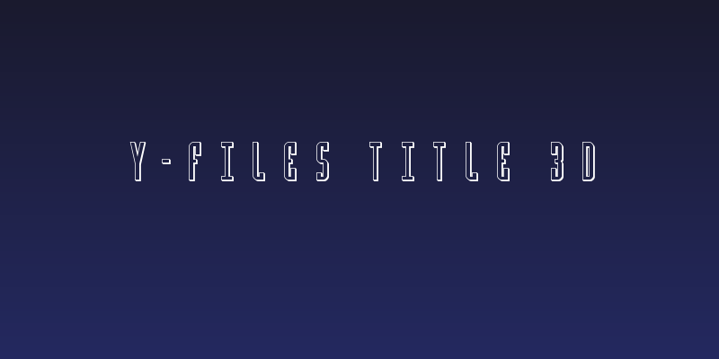 Y-Files Title 3D Social Header