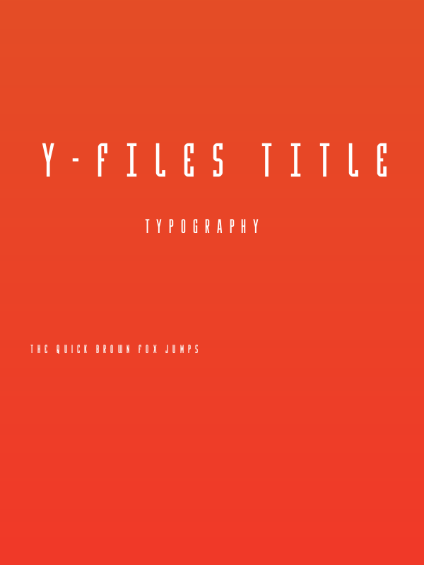 Y-Files Title Poster