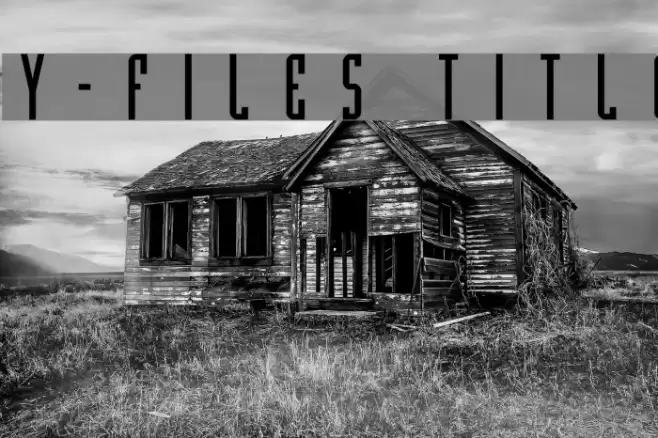 Y-Files Title Шрифта examples