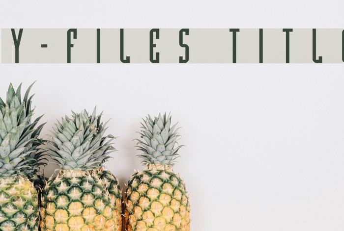 Y-Files Title Schriftart examples