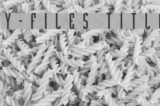 Y-Files Title Шрифта examples