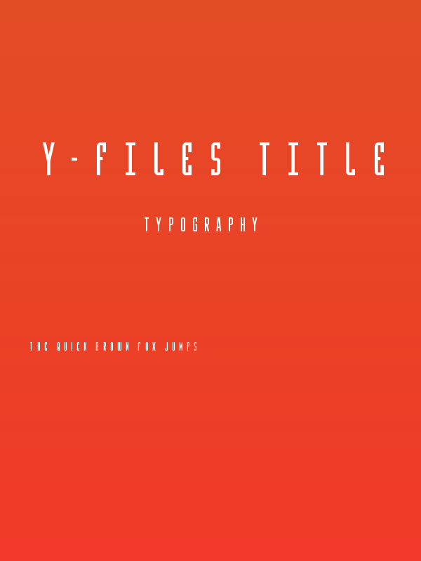 Y-Files Title Poster