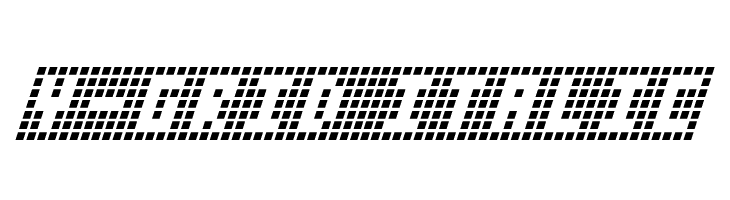 Y-Grid Italic Font